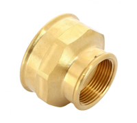 Муфта переxодная ВВ 2"x1 1/4" бронза Viega