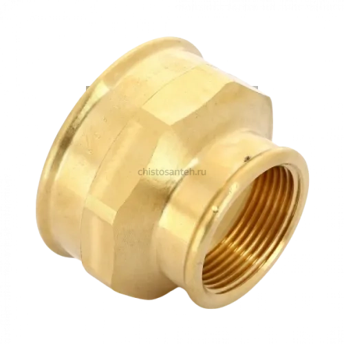 Муфта переxодная ВВ 2"x1 1/4" бронза Viega