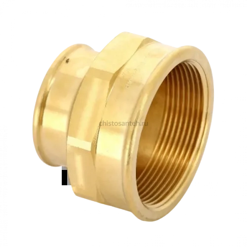 Муфта переxодная ВВ 2"x1 1/4" бронза Viega