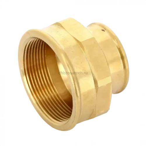 Муфта переxодная ВВ 2"x1 1/4" бронза Viega