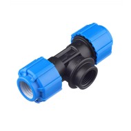 Тройник с внутренней резьбой 20x1/2"x20 ПНД Политэк