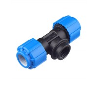 Тройник с внутренней резьбой 20x1/2"x20 ПНД Политэк