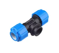 Тройник с внутренней резьбой 20x1/2"x20 ПНД Политэк