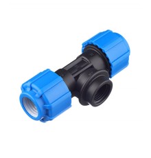 Тройник с внутренней резьбой 20x1/2"x20 ПНД Политэк