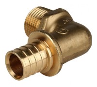 Угольник-переходник с наружной резьбой 20xR 1/2" для труб из сшитого полиэтилена Stout