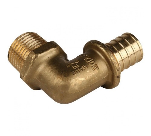 Угольник-переходник с наружной резьбой 20xR 1/2" для труб из сшитого полиэтилена Stout