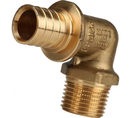 Угольник-переходник с наружной резьбой 20xR 1/2" для труб из сшитого полиэтилена Stout