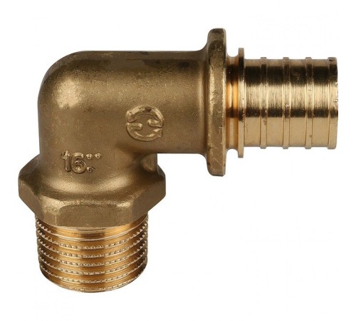 Угольник-переходник с наружной резьбой 20xR 1/2" для труб из сшитого полиэтилена Stout