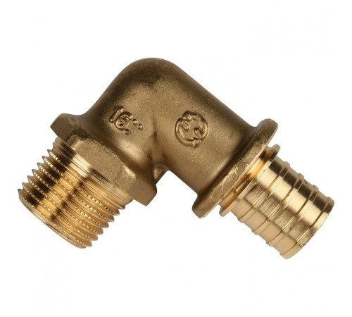 Угольник-переходник с наружной резьбой 20xR 1/2" для труб из сшитого полиэтилена Stout