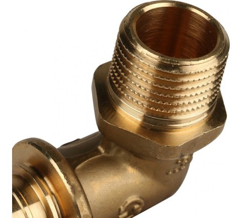 Угольник-переходник с наружной резьбой 20xR 1/2" для труб из сшитого полиэтилена Stout