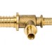 Тройник переходной 25x16x16 для труб из сшитого полиэтилена Stout
