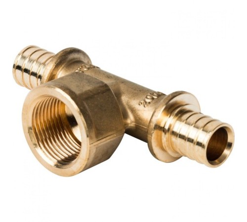 Тройник-переходник с внутренней резьбой 20xR 3/4" для труб из сшитого полиэтилена Stout