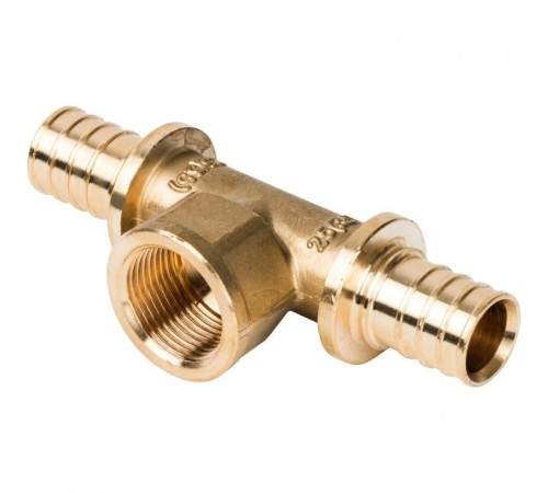 Тройник-переходник с внутренней резьбой 25xR 3/4" для труб из сшитого полиэтилена Stout