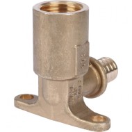 Угольник настенный с длинным нарезным патрубком 16-Rp 1/2" Stout