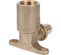 Угольник настенный с длинным нарезным патрубком 16-Rp 1/2" Stout