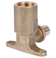 Угольник настенный с длинным нарезным патрубком 16-Rp 1/2" Stout
