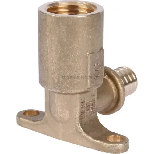 Угольник настенный с длинным нарезным патрубком 16-Rp 1/2" Stout