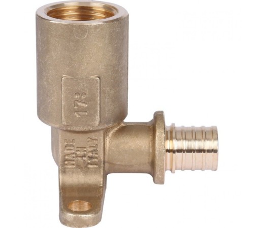 Угольник настенный с длинным нарезным патрубком 16-Rp 1/2" Stout