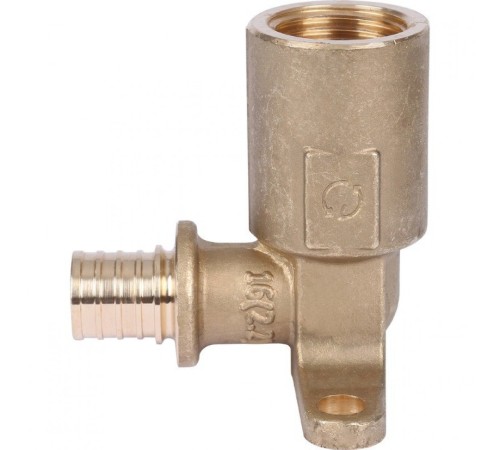 Угольник настенный с длинным нарезным патрубком 16-Rp 1/2" Stout