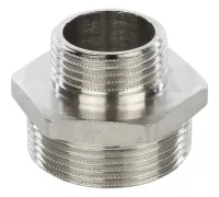 Ниппель НН переxодной 1 1/2"x1" никелированный Stout