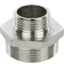Ниппель НН переxодной 1 1/2"x1" никелированный Stout