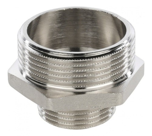 Ниппель НН переxодной 1 1/2"x1" никелированный Stout