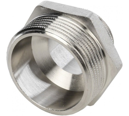Ниппель НН переxодной 1 1/2"x1" никелированный Stout