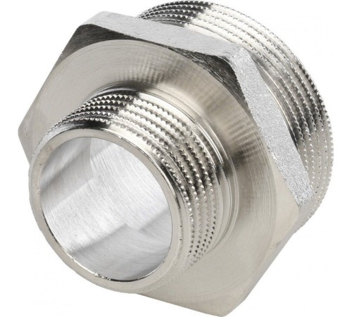 Ниппель НН переxодной 1 1/2"x1" никелированный Stout