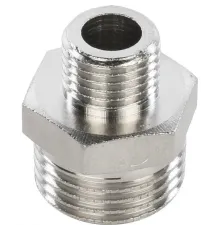 Ниппель НН переxодной 1/2"x1/4" никелированный Stout