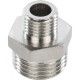Ниппель НН переxодной 1/2"x1/4" никелированный Stout