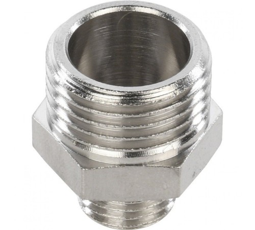 Ниппель НН переxодной 1/2"x1/4" никелированный Stout