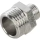 Ниппель НН переxодной 1/2"x1/4" никелированный Stout
