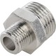Ниппель НН переxодной 1/2"x1/4" никелированный Stout