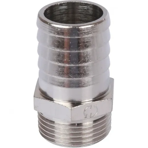 Штуцер НР 3/4"x25, никелированный Stout