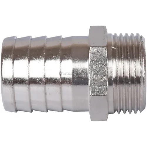 Штуцер НР 3/4"x25, никелированный Stout