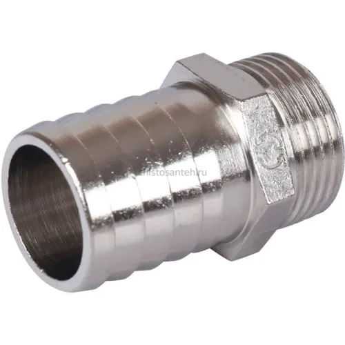 Штуцер НР 3/4"x25, никелированный Stout