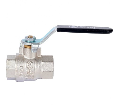 Кран шаровой стандартнопроходной ВР/ВР 1/2", ручка рычаг Stout