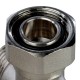 Узел нижнего подключения радиатора для однотрубной системы 3/4", угловой Stout