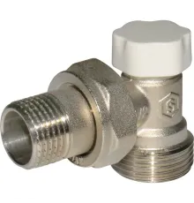 Клапан запорно-балансировочный 1/2"х3/4"ЕК, угловой Stout