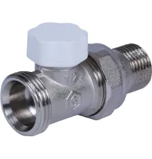 Клапан запорно-балансировочный 1/2"х3/4"ЕК, прямой Stout