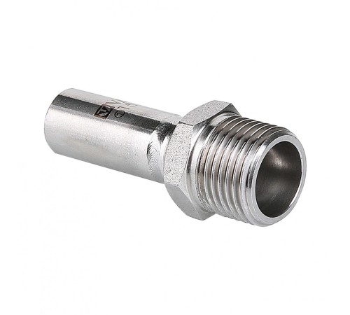 Пресс-вставка с наружной резьбой 15 мм х 1/2"  из нержавеющей стали VTi.906.I.001504 VALTEC (ВАЛТЕК)