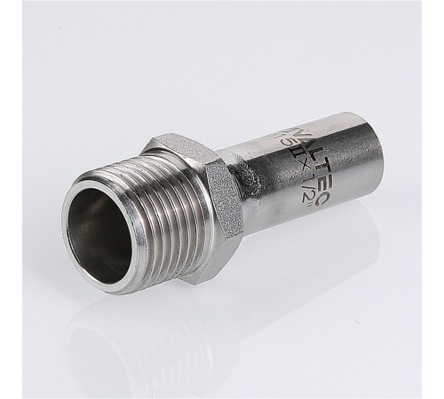 Пресс-вставка с наружной резьбой 22 мм х 1"  из нержавеющей стали VTi.906.I.002206 VALTEC (ВАЛТЕК)