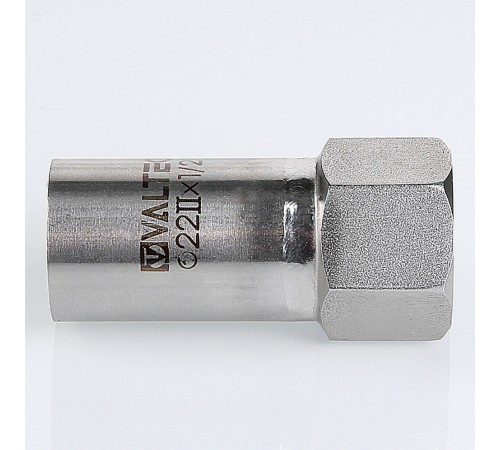 Пресс-вставка с внутренней резьбой 22 мм х 1"  из нержавеющей стали VTi.907.I.002206 VALTEC (ВАЛТЕК)