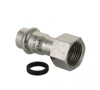 Пресс-муфта с накидной гайкой 15 мм х 3/4"  из нержавеющей стали VTi.908.I.001505 VALTEC (ВАЛТЕК)
