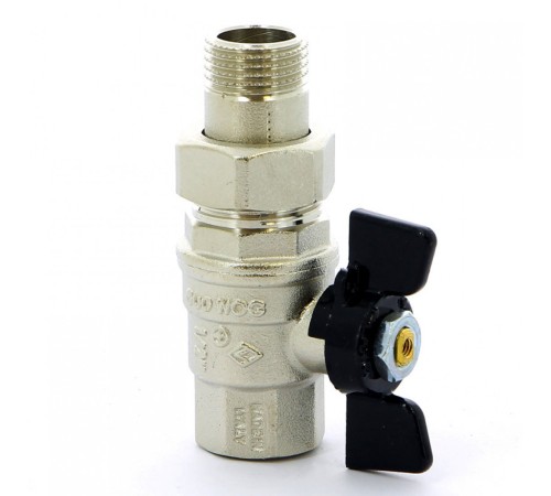 Кран шаровый со сгоном бабочка 1/2" Bugatti Кран шаровый со сгоном бабочка 1/2" Bugatti