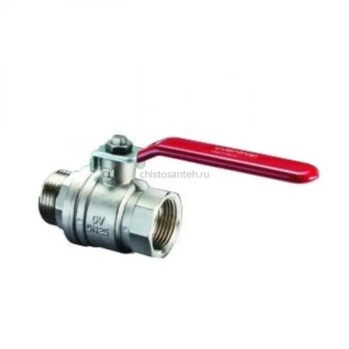 Кран шаровый 1 1/4" НВ маховик из алюминия Optibal Oventrop
