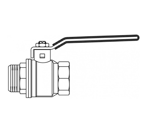 Кран шаровый 1 1/4" НВ маховик из алюминия Optibal Oventrop