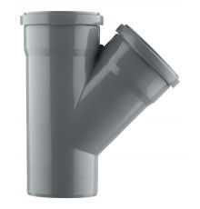 Тройник канализационный HTEA 110х110/45° Ostendorf