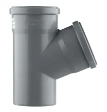 Тройник канализационный HTEA 110х110/67° Ostendorf