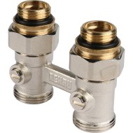 Узел нижнего подключения радиатора 1/2" НР x 3/4" НР, прямой REHAU (РЕХАУ - 12407271001)